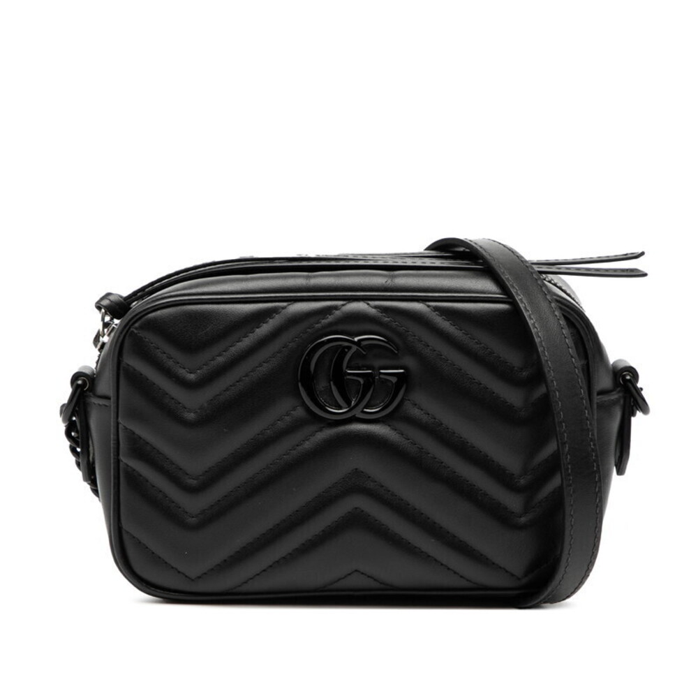 Gucci GG Marmont Camera Bag Shoulder Black Leather